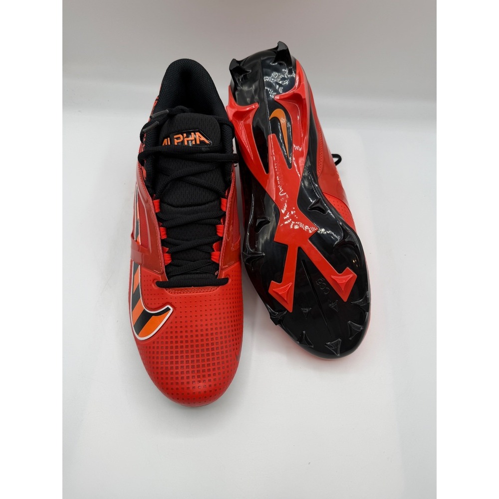 Nike Alpha Menace 4 Pro SE Football Cleats,Men's 13, Red Orange Black FQ3984-600 - Picture 10 of 12